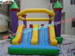 Commercial Inflatable Bouncer Slide , Rocket Theme Castle Combo