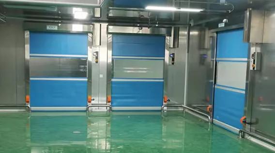 Vertical Overhead Rapid Roller Doors Aluminum Zipper Rolling Glass Sliding
