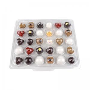 Wholesale Custom 4 8 15 30 Holes Truffle Chocolate Clear Plastic Box from china suppliers
