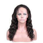 Brazilian Wig Virgin Body Wave Human Hair , 360 Frontal Wig Lace Front Closure