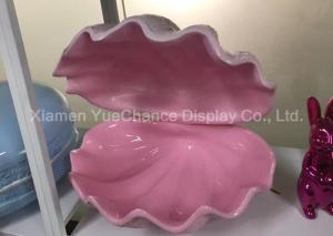 Wholesale Large Size Pink Fiberglass Sea Shell With Smooth Inside For Displaying Bag / Shoes from china suppliers