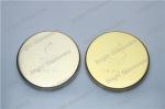 electroplating gold metal lids with customized brand logo for candle holder