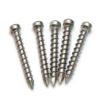 Inox C1 Stainl. Steel Cylindric Head Square Drive Timber Screws Wood Full Thread