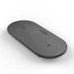 Anti Slip Dual Phone Qi Certified Fast Charger 10W 7.5W 5W