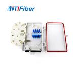 Light Weight ABS Fiber Optic Distribution Box 4 Core Ultra Violet Resistant