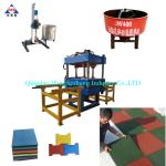 Gym Pressed Rubber Floor Tiles Making Machine Fully Automated 550X550