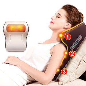 Wholesale Light Brown Electric Back Massager Gross Weight 1.5KG With 16 Massage Balls from china suppliers