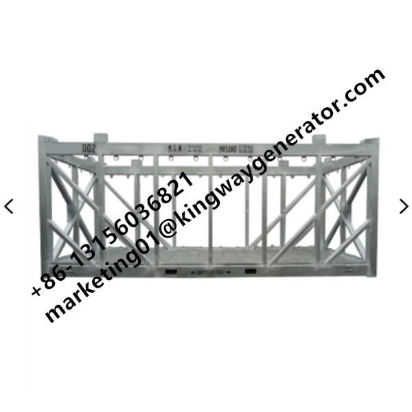 Frame Lifting Offshore Storage Containers Carried By A Spreader Fixed On The