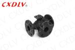 Flanged ISO5211 Direct Mounting Pad WCB Three way Ball Valve PN16 with PTFE