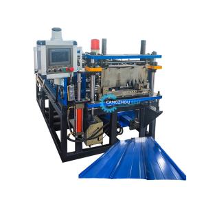 Wholesale Color Steel Auto Change Size Portable Standing Seam Roof Sheet Roll Forming Machine from china suppliers