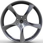 Custom Forged 2PC Rims Mk7.5 19x8.5 Gloss Gun Metal Machined Face