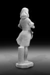 High quality polish white marble statue sculpture for exhibition,stone carving