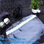 Custom Frosted Opp Pvc Black Zipper Slider Packaging Clothing Bag With Your Logo