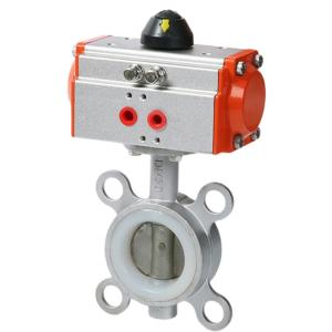 Wholesale Structure BUTTERFLY Pneumatic Stainless Steel Soft Seal Butterfly Valve Customization from china suppliers