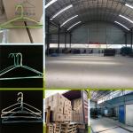 Customized Cloth Hanger Steel , 40.5cm Electrostatic Spraying Metal Coat Hangers