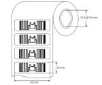Apparel R6P Chip RFID Dry Inlay 7 Meter Reading Range Without Surface Paper