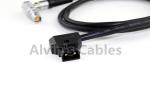 Flexible Thin Red Epic Scarlet Power Cable D-Tap To Right Angle 1B 6 Pin Female
