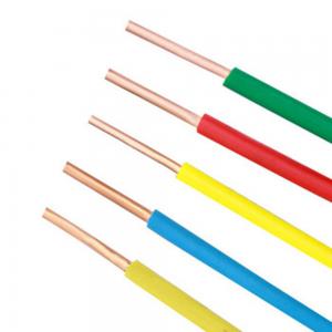China 750V Multicolor Single Core PVC Insulated Cable Anticorrosive Heat Resistant on sale
