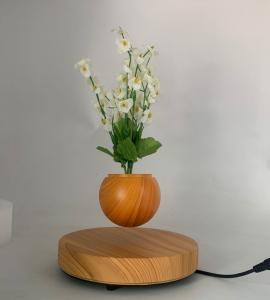 China 360 Indoor Air bonsai magnetic levitation floating rotating flower planter pots bonsai on sale