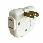 15 Amp Plug 2pin Travel 180° Swing Electric Plug Adapter