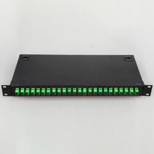 Wholesale ROHS 24 Port Fiber Optic Patch Panel / 19 Inch Rack Mount Network Distribution Frame from china suppliers