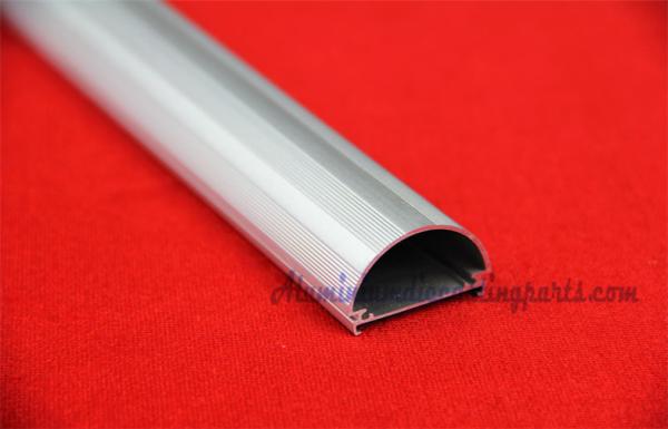 Long Silver Anodize Aluminum Alloy Extruded Profiles Of LED Fluorescent Tube For