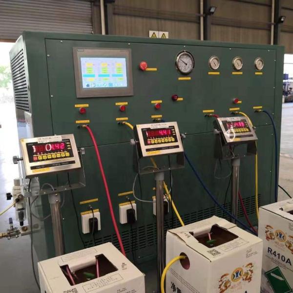 3-stage R404a refrigerant filling equipment R134a recovery charging filling