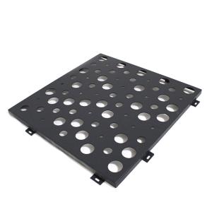 Wholesale Black Color Irregular Hole Perforated Metal Plate For Curtain Wall from china suppliers
