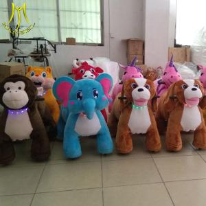 Wholesale Hansel hot selling coin operated electric walking plush stuffed animals ride from china suppliers