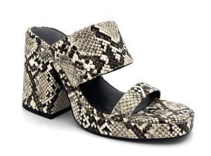 Wholesale Custom Womens Mule Heels , block Heel Mules With Rubber Sole Leather Upper from china suppliers