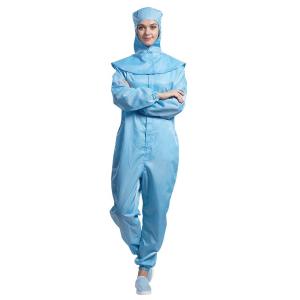 Wholesale Breathable Anti Static Garments ESD Dustproof Unisex Jumpsuit With Zipper from china suppliers