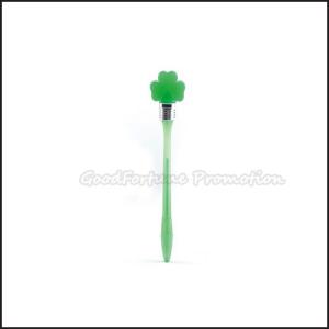 Wholesale Printed Logo Ballpoint Pen Led Light Clover Shape Ballpoint Pen from china suppliers