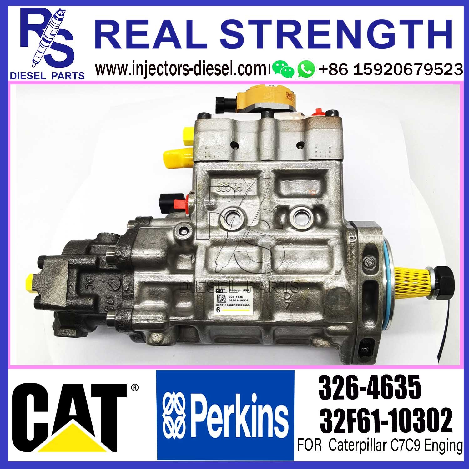 326-4635 3264635 Cat Injector Pump Assy 32F61-10302 For CAT 323D Excavator C6.4