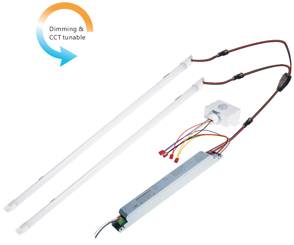 24w Dimming Tunable White Magnetic LED Strip 4ft Troffer