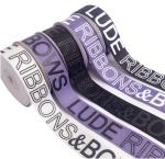 Embossed Printed Ribbon Labels , Personalised Gift Ribbon With Words Custom