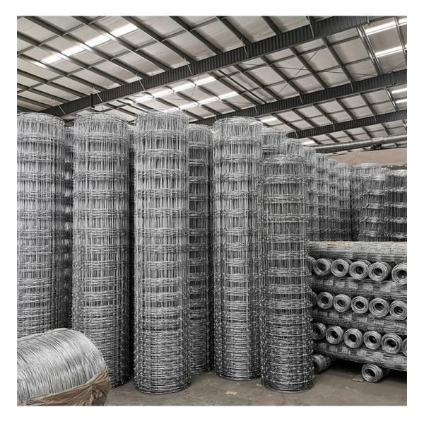 0.8-2.4m Height Galvanized Fixed Knot Field Fence for Animals Grassland Security