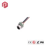 M12 Male 90 Degree Right Angled Aviation Plug M12 PCB Panel Mount Circular