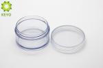 Round Thick Wall Body Butter Jars 100g Clear AS Plastic Material Made