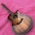 Solid Koa Wood Cutaway Rosewood Fingerboard GK24ce Acoustic Electric Guitar