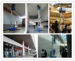 Safety Hydraulic Mobile Elevating Work Platform 8m Four Mast For Outdoor