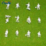 HO scale 1:87 Train Railway Workers Figures Unpainted Little People Model