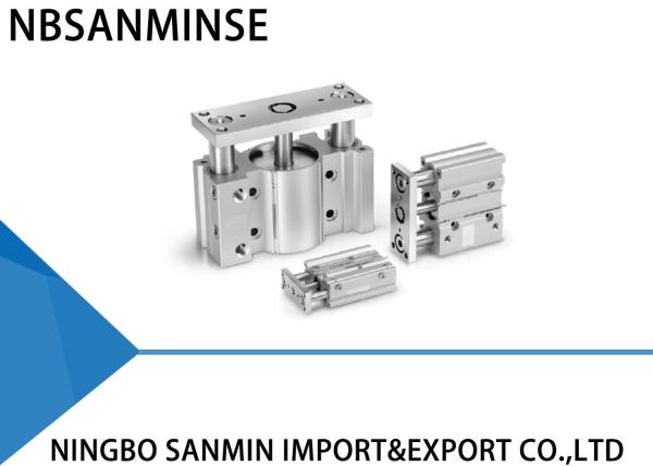 MGP Series Compact Guided Pneumatic Cylinder 12 - 100mm Bore Size Double Acting