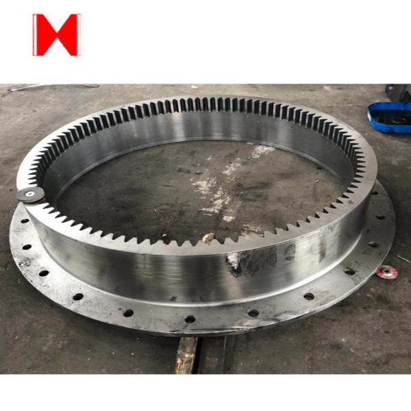 Rotary Dryer Grade 6 finish machining Forging Large Ring Gear flange