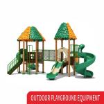 Plastic Amusement Park School Game Playhouses Playsets Children Slide With Swing
