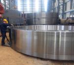 Rotary Kiln Spare Parts 42CrMo Cement Rotary Kiln Tyre Large Diameter Casting