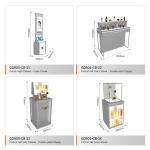 Shop Showcase Grey Wooden Boutique Edge Cabinet With Light Box For Branding Shop