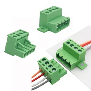 Wholesale 5.08 mm pitch Fixed Flange Screw Terminal Blocks Panel Mounting from china suppliers
