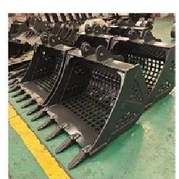 Wholesale Long Type Screening Bucket For Excavator Scoop Type For Slope Foot Stone Ballast from china suppliers