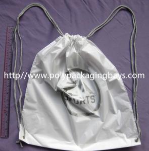 Wholesale Personalized PP Promotion Packaging / White Plastic Drawstring Backpack from china suppliers