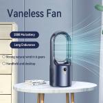 HEBRONFAN Bladeless Mini Fan Handheld Air Cooler USB With Three Color For
